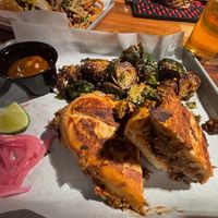 dip with maple miso brussels  at The Joint in Colorado Springs