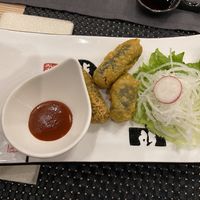 Involtini di alga fritta ripieni di  spaghetti di patate dolci   at Noodles Store in Turin