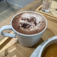 Vegan hot chocolate with oat milk  at The Kind  in Kyoto