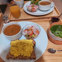 Rührei-Tofu Menü at The Kind  in Kyoto