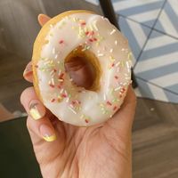 Mini vanilla glazed donut  at The Original American Donuts in Toulouse