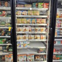 Vegan frozen foods at Jungle Jim's International Market in Fairfield