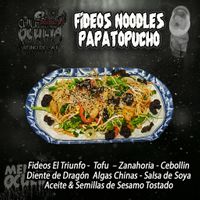vegan noodles at Chilewok Meat & Vegan - Reino del Aji in La Serena