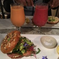 Smoothies & vegan bagels  at Bagel in Mallorca