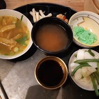 Vegan Version of Mâm Com "Hot-Chick". Spring Rolls were not available, I therefore got the Panko eggplant from the other picture. at MẸ OI - Restaurant & Bar in Jena