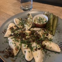 Mixed pierogi at Kemuri in Reykjavik