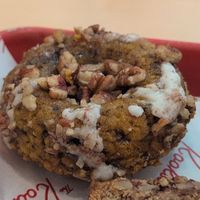Vegan pumpkin gluten free pumpkin donut at The Kookaburra - Downtown in St Augustine