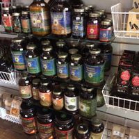 Supplements in the cafe (for sale) at 212 Cafe and Wellness Center in Nashville