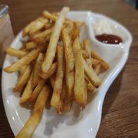 French fries at Mila's Restaurant in Moalboal
