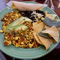 Huevos con chorizo  at The Grain Cafe in Los Angeles