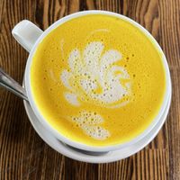 Turmeric Latte at The Grain Cafe in Los Angeles