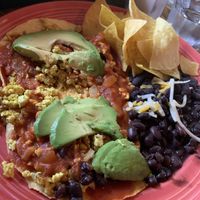 Huevos rancheros  at The Grain Cafe in Los Angeles