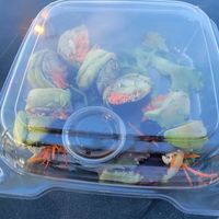 Dragon roll to go at The Grain Cafe in Los Angeles