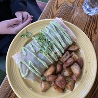 veggie crepe with potatoes   at The Grain Cafe in Los Angeles