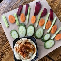 daily hummus special  at The Grain Cafe in Los Angeles