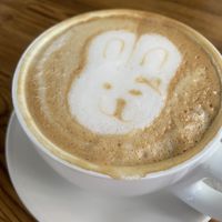 Vanilla Latte 🐰🌱  at The Grain Cafe in Los Angeles
