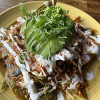 Chilaquiles  at The Grain Cafe in Los Angeles