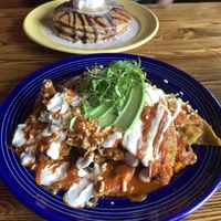 Chilaquiles   at The Grain Cafe in Los Angeles
