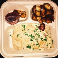 Savory crepe  at The Grain Cafe in Los Angeles