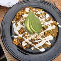 Chilaquiless  at The Grain Cafe in Los Angeles