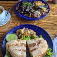 Torta de chorizo at The Grain Cafe in Los Angeles