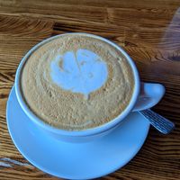 Latte at The Grain Cafe in Los Angeles