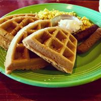 Deluxe Waffle at The Grain Cafe in Los Angeles