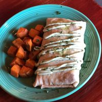 two cheese crepe at The Grain Cafe in Los Angeles