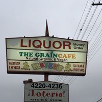 Signage at The Grain Cafe in Los Angeles