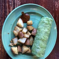 The breakfast burrito. at The Grain Cafe in Los Angeles
