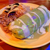 Wet Burrito (purple specs is the light reflecting) at The Grain Cafe in Los Angeles