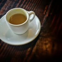 Wellnes Shot: a warm, delicious blend of ginger, mint, and smooth oregano oil at The Grain Cafe in Los Angeles
