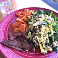 Tofu Scramble w. Tempeh Bacon at The Grain Cafe in Los Angeles