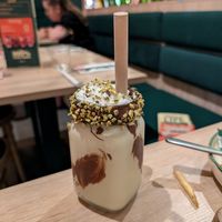 Pistachio shake! at Neat Burger - Merlata Bloom in Milan