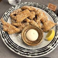 Vegan chicken at Okashi Valencia in Valencia