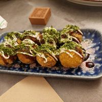 Starter / Vegan takoyaki at Okashi Valencia in Valencia