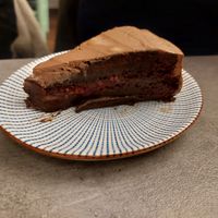 Dessert / vegan chocolate cake at Okashi Valencia in Valencia