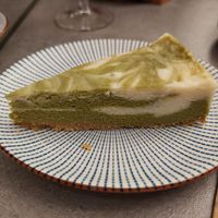 Dessert / Vegan matcha cake at Okashi Valencia in Valencia