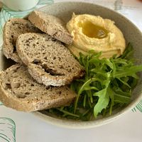 Hummus  at Jardim Natural Food in Sao Miguel