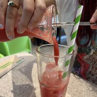 Raspberry juice  #Veganuary at Quattro in Asuncion