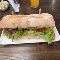 Vegan House sandwich.  at Bambú Café in La Paloma