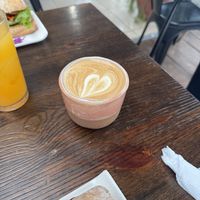 Cappuccino with oat milkk   at Bambú Café in La Paloma