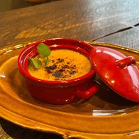 plant-based pumpkin creme brulee at Youbisha - 養美舎 in Kuroishi