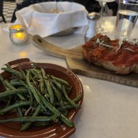 Haricot vert & tomato and onion piperade- both amazing   at Maison Margaux in Minneapolis