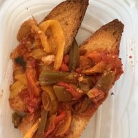 Toast piperade  at Maison Margaux in Minneapolis