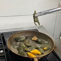 tteok(Korean traditional rice cake) made by foreigner guests at JustBe Temple - 홍대선원 in Seoul