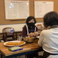 Meals are generously offered volunteers at JustBe Temple - 홍대선원 in Seoul