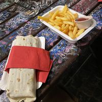 quick falafel for 9.-  at Sous le Pont in Bern