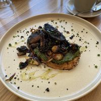 Vegan mushroom on toast  at 1947 Coffee Co in Enfield