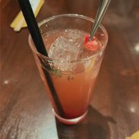 strawberry sour! (very good!)  at MOON and BACK Ramen Bar Kyoto in Kyoto